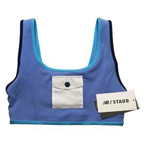 New Balance X STAUD Sleek Sports Bra Purple Size SMALL New NWT